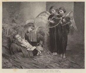 Angels Entertaining the Holy Child